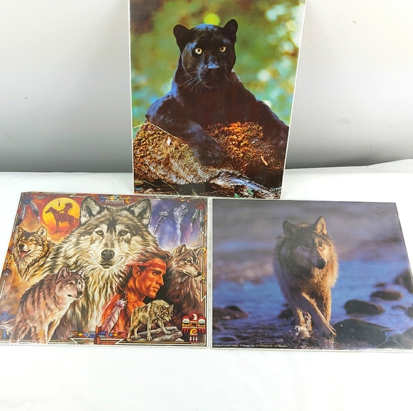 - Bruce lakofka, Tom Bakefield posters wolf panther 8x10 3 prints lot - Picture 1 of 14